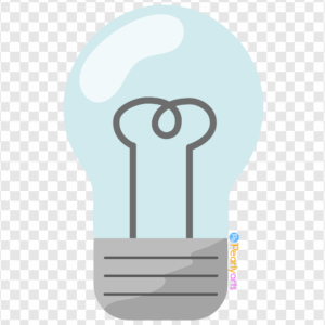 FREE Light Bulb Off Clipart WM | Pearly Arts