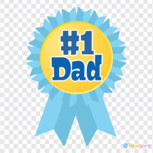 FREE Number one Dad Clipart WM | Pearly Arts