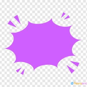 FREE Purple Angry Speech Bubble Clipart WM | Pearly Arts