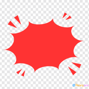 FREE Red Angry Speech Bubble Clipart WM | Pearly Arts