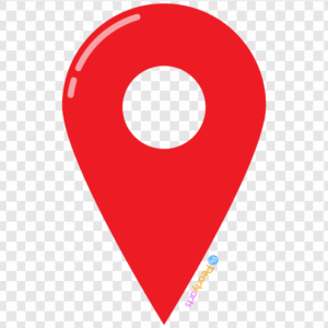 FREE Red Location Pin Clipart WM | Pearly Arts