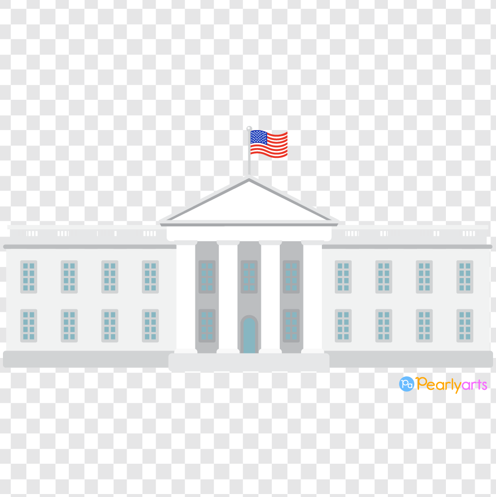 FREE White House Clipart WM | Pearly Arts