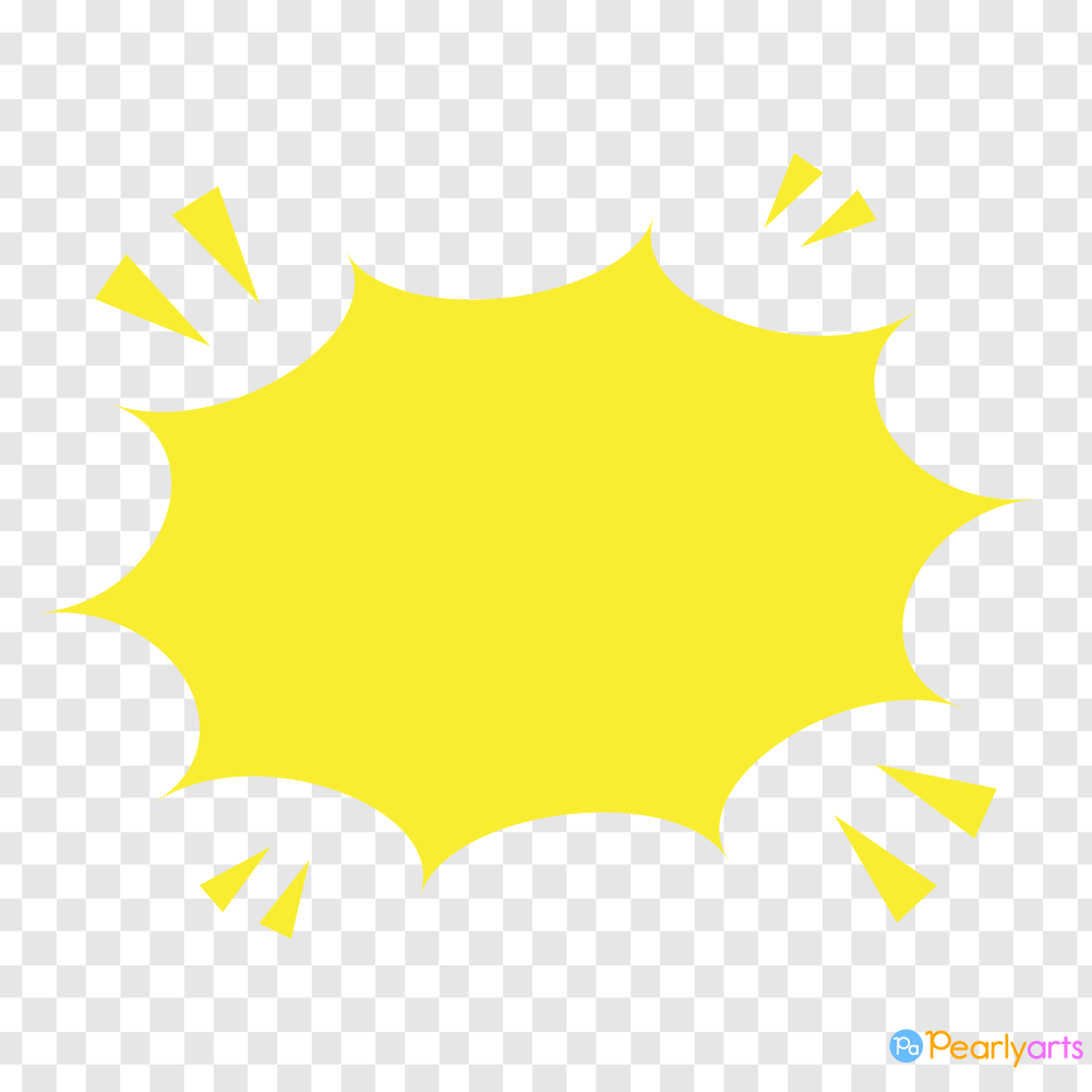 FREE Yellow Angry Speech Bubble Clipart WM | Pearly Arts