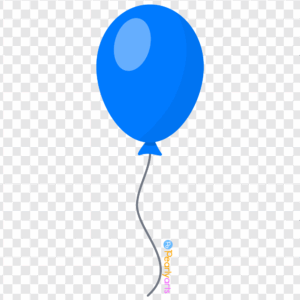 FREE Blue Balloon Clipart WM | Pearly Arts