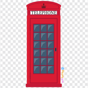 Red Telephone Box Clipart
