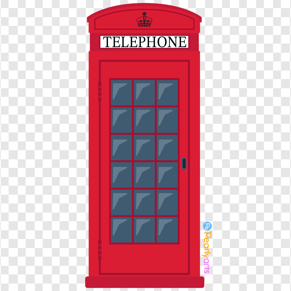 Red Telephone Box Clipart