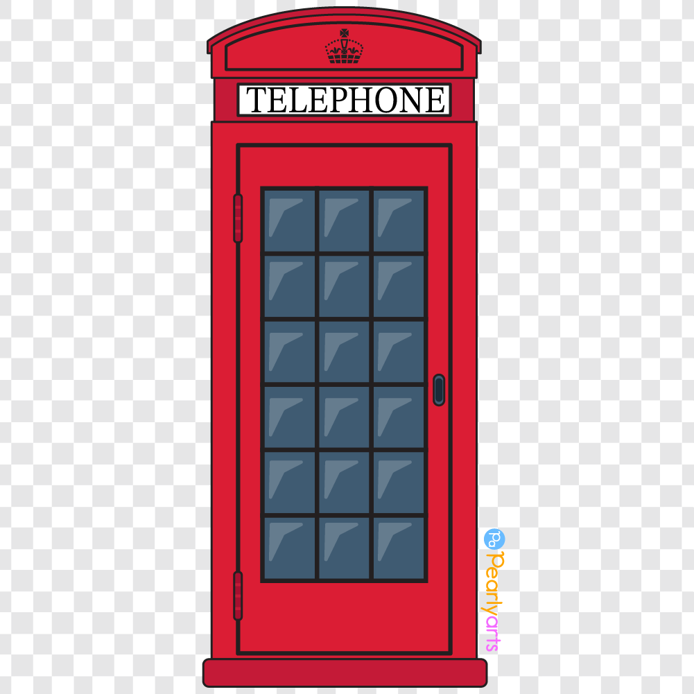 Red Telephone Box Clipart - Image 2
