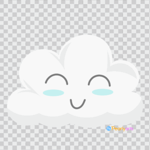 FREE Smiley Cloud Clipart WM | Pearly Arts