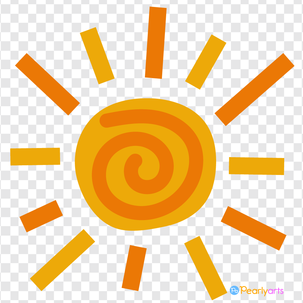 FREE Sun Clipart WM | Pearly Arts