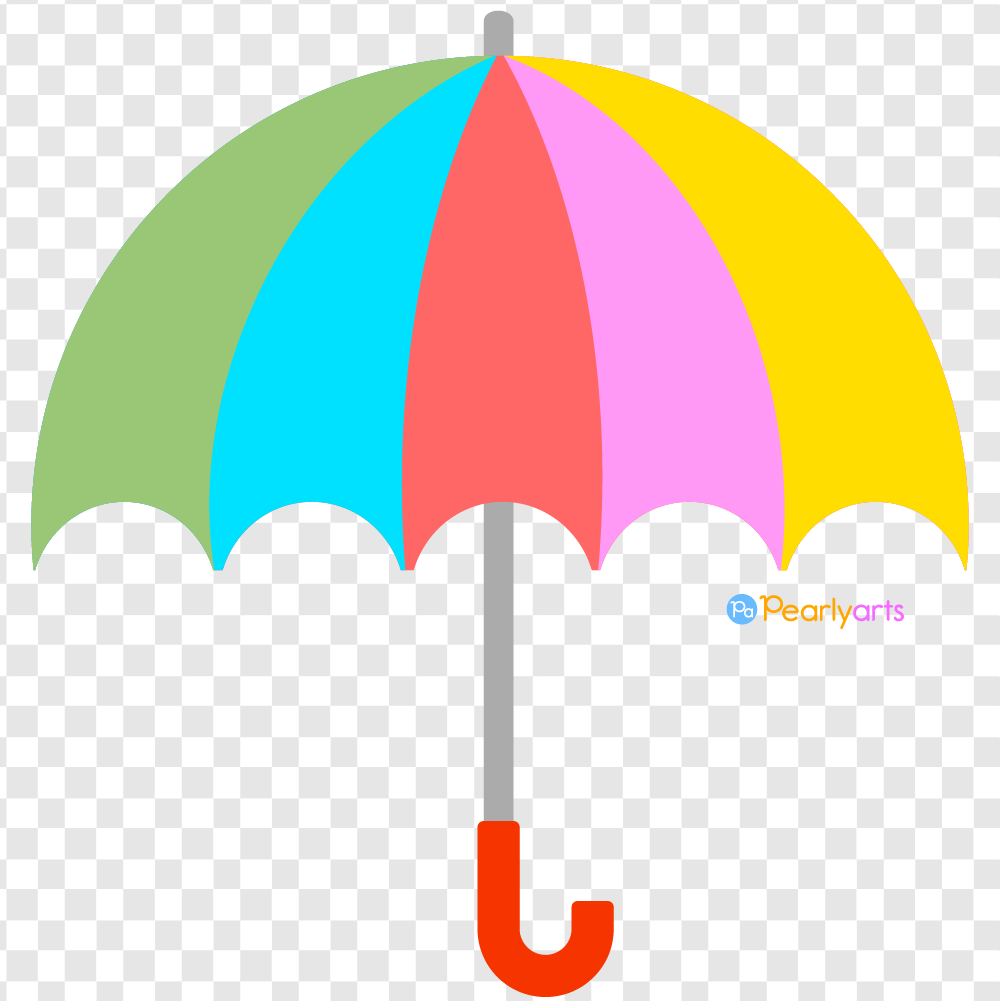 FREE Umbrella Clipart WM | Pearly Arts