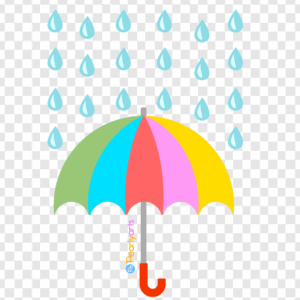 FREE Umbrella and Rain Clipart WM | Pearly Arts