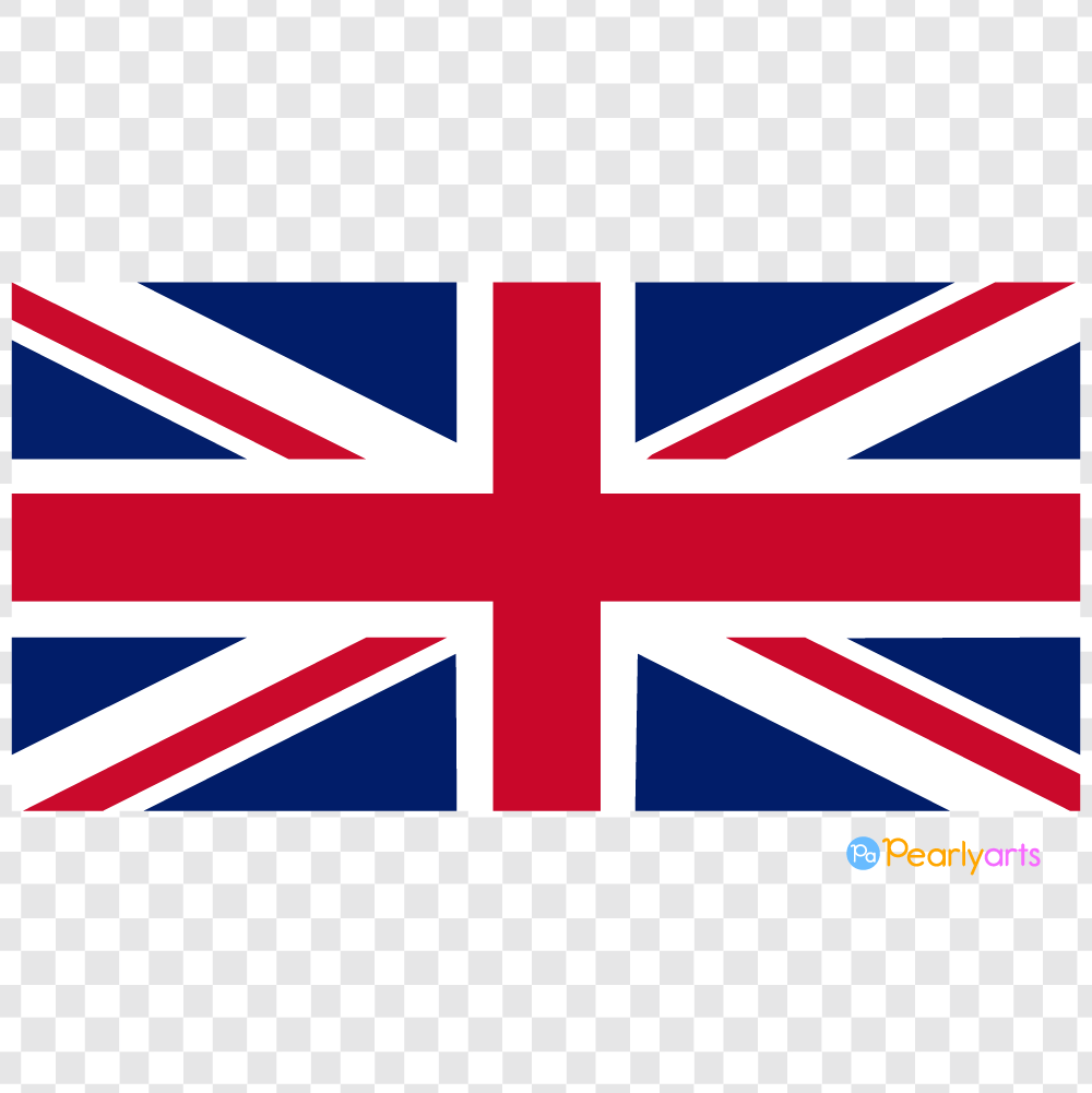 FREE United Kingdom Flag Clipart WM | Pearly Arts
