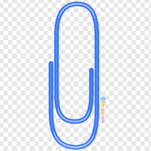 FREE Blue Paper Clip Clipart WM | Pearly Arts