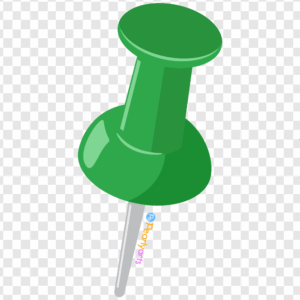 FREE Green Push Pin Clipart WM | Pearly Arts