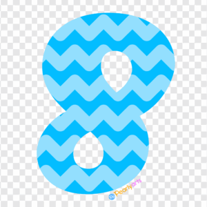 FREE Number Eight Clipart WM | Pearly Arts