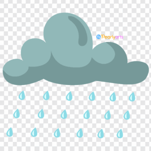 FREE Rain Cloud Clipart WM | Pearly Arts