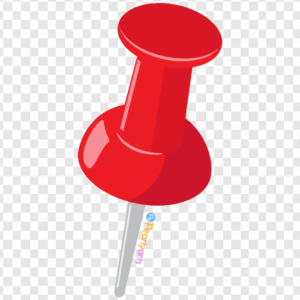 FREE Red Push Pin Clipart WM | Pearly Arts
