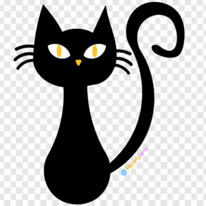 FREE Black Cat Clipart WM | Pearly Arts