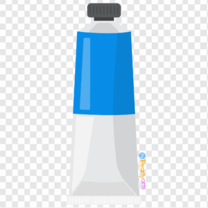 FREE Blue Tube Paint Clipart WM | Pearly Arts