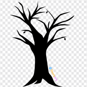 FREE  Dead Tree Silhouette Clipart WM | Pearly Arts