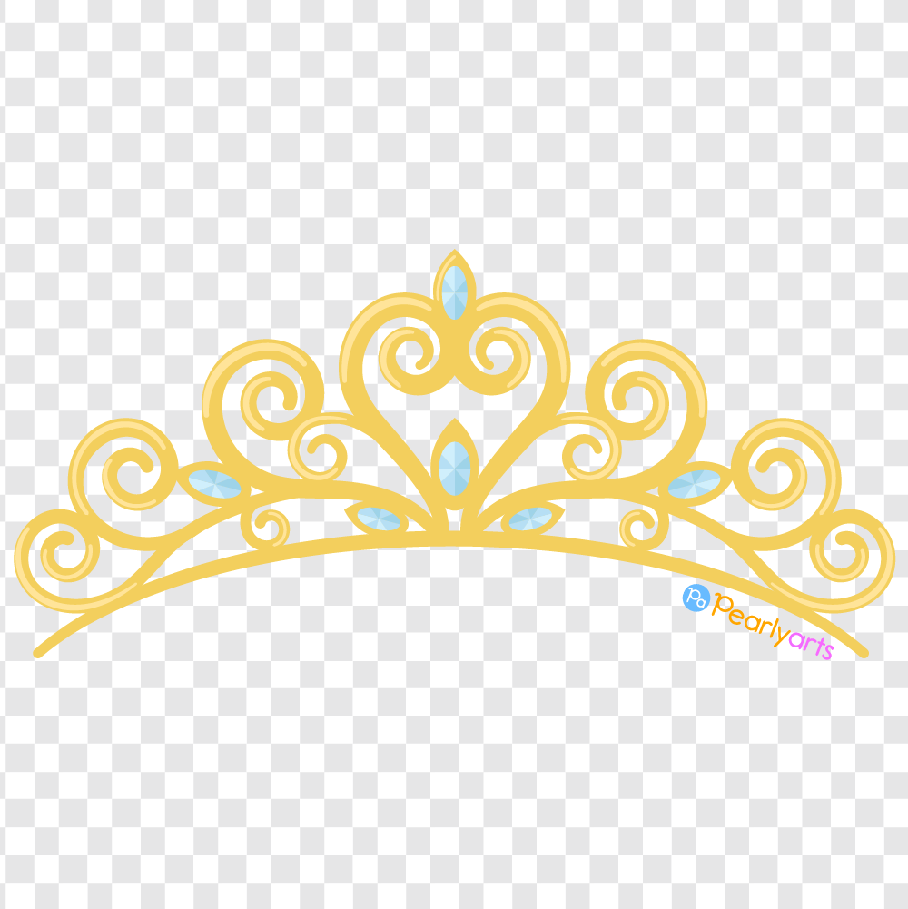 FREE Gold Tiara Clipart WM | Pearly Arts