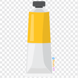 FREE Yellow Tube Paint Clipart WM | Pearly Arts