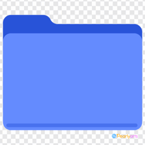 FREE Blue Folder Icon Clipart WM | Pearly Arts