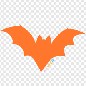 FREE Orange Halloween Bat Clipart WM | Pearly Arts