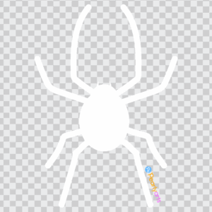 FREE White Spider Clipart SNS | Pearly Arts