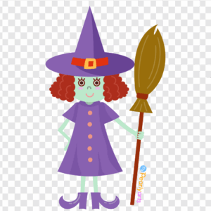FREE Witch Girl clipart WM | Pearly Arts