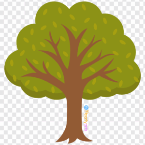 FREE Green Fall Tree Clipart WM | Pearly Arts