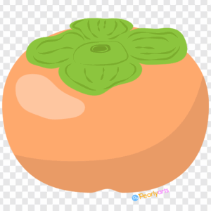FREE Persimmon Clipart WM | Pearly Arts
