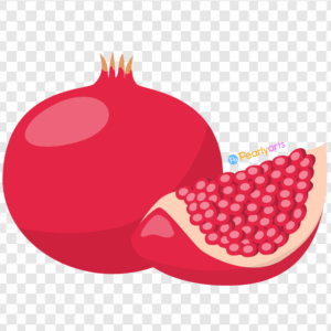 FREE Pomegranate Clipart WM | Pearly Arts