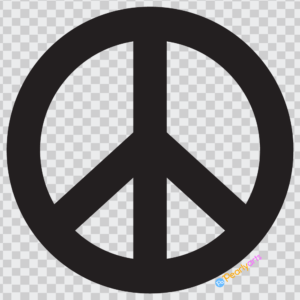 FREE Black Peace Sign Clipart WM | Pearly Arts