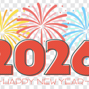 FREE Happy New Year 2026 Clipart WM | Pearly Arts