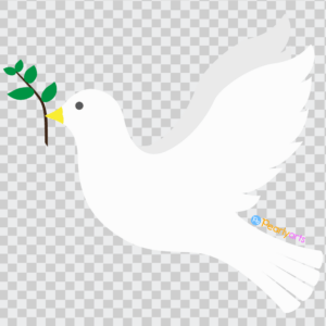 FREE White Peace Dove Clipart WM | Pearly Arts