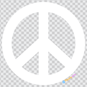 FREE White Peace Sign Clipart WM | Pearly Arts