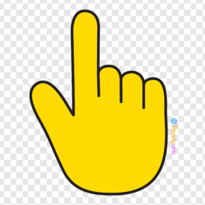 FREE Index Finger Pointer Clipart Up with outline WM | Pearly Arts