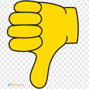 FREE Thumbs Down Clipart with outline WM | Pearly Arts