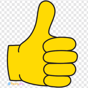 FREE Thumbs Up Clipart with outline WM | Pearly Arts