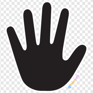 FREE Black Right Hand Clipart WM | Pearly Arts