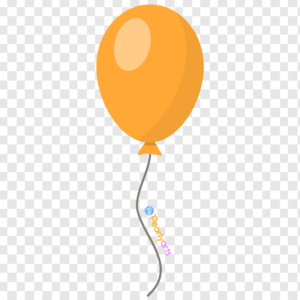 FREE Orange Balloon Clipart WM | Pearly Arts