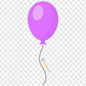 FREE Purple Balloon Clipart WM | Pearly Arts