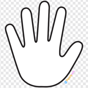 FREE White Right Hand Clipart WM | Pearly Arts