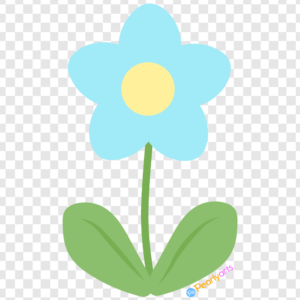 FREE Blue Spring Flower Clipart WM | Pearly Arts