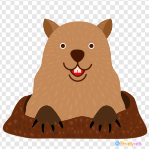 FREE Groundhog Clipart WM | Pearly Arts