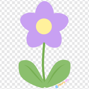 FREE Purple Spring Flower Clipart WM | Pearly Arts