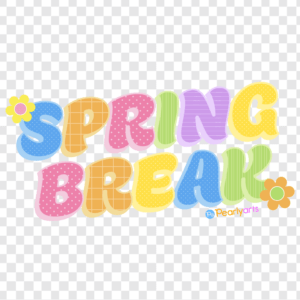 FREE Spring Break Clipart WM | Pearly Arts
