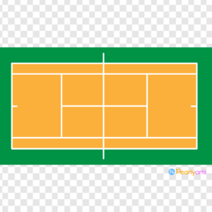 FREE Tennis Court Clipart WM | Pearly Arts