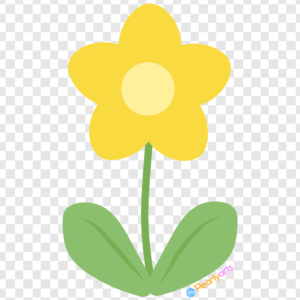 FREE Yellow Spring Flower Clipart WM | Pearly Arts